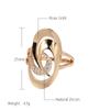 Kinel Rose Gold Color Unusual Rings For Women Minimalist Fashion Jewelry