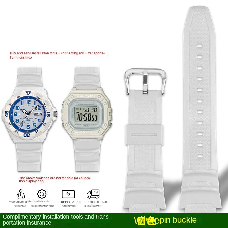 Разноцветный силиконовый ремешок для часов Casio W-218H MRW-210H ae-1200 /1100 / f-108 /sgw300 /400 /w-800h Замена мужского резинового ремешка