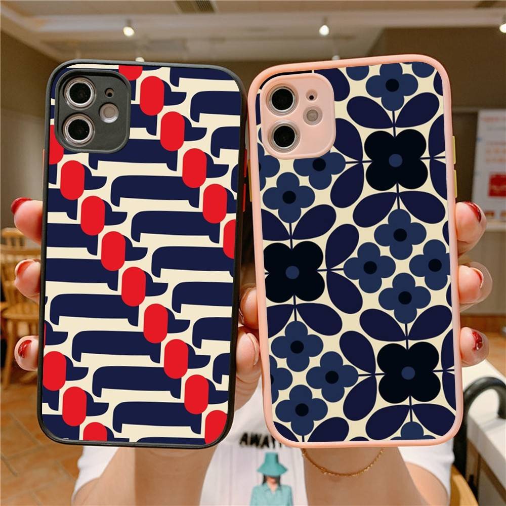 Чехол Orla Kiely с принтом «Многоцветные стебли» для iPhone 16 15 14 13 12 11 Pro Max 7 8 6 6s Plus Матовый чехол