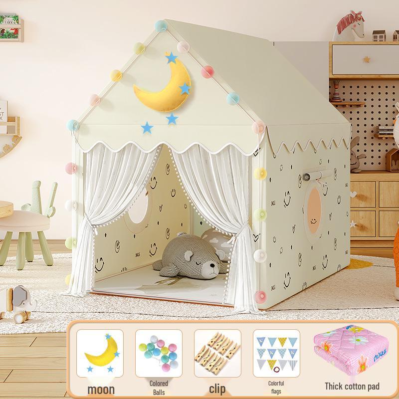 Princess Castle Play Tent for Kids with Mosquito Net - Indoor Pretend Play & Sleep Space