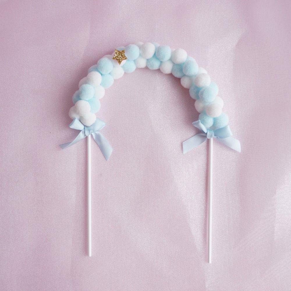 1 шт. Золотая бусина арка меховой шар подвеска мягкий помпон облако праздничные принадлежности выпечка вставка открытка сделай сам торт