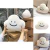 Soft And Cuddly Cloud Emoji Pillow For Girls Unique Korean Ins Design