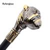 Золотисто-черная ручка для собаки, роскошный узор, трость для пекинеса, модная праздничная трость, декоративная трость, набалдашник, посох 90 см