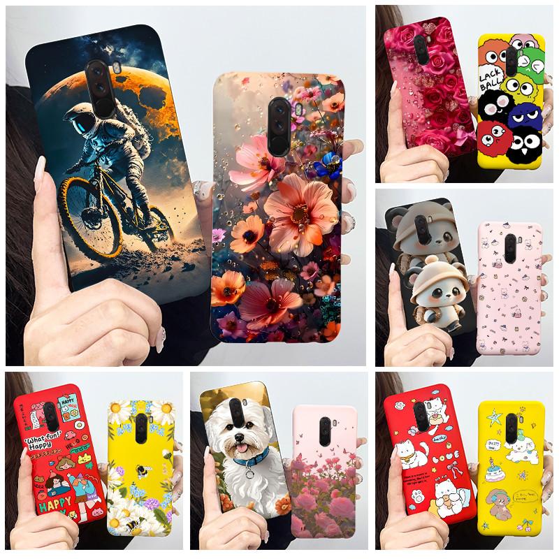 For Pocophone F1 Case Cute Cartoon Panda TPU Soft Silicone Phone Case For Xiaomi Pocophone F1 Back Cover PocoF1 Poco F 1 Fundas