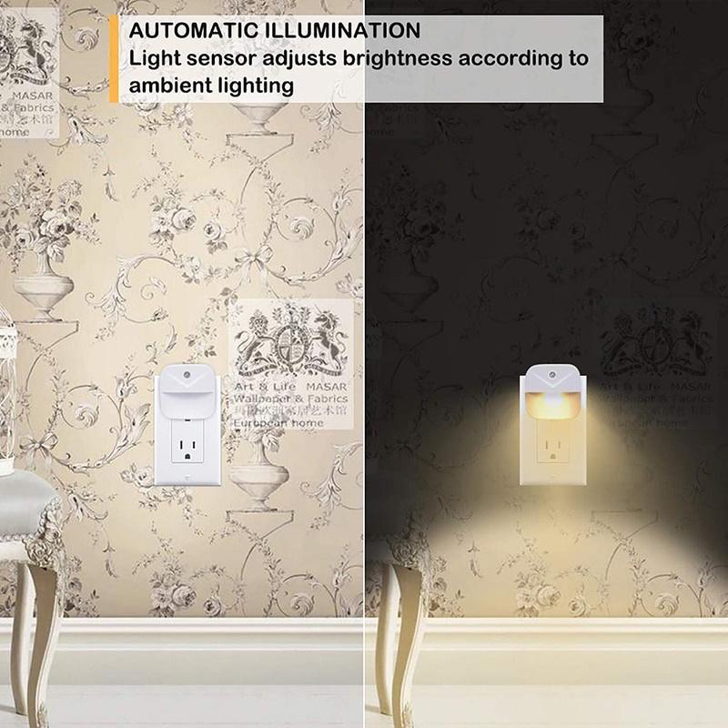 Датчик движения, беспроводной светильник с углом 120 °, защита глаз, светодиодный ночник, квадратный настенный светильник для туалета, спальни, коридора