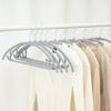 10Pcs Clothes Hangers Plastic Non-slip Seamless Hangers Traceless Semicircle Coat Hangers Drying Windproof Clothes Racks