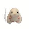 Bunny Stuffed Animal Plush Toy Rabbit Fur Keychain Fluffy Soft Cute Fuzzy Accessories Furry Key Chain Gift for Women Girls Kids