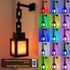 Пиксельная настенная лампа Minecraft RGB LED с пультом дистанционного управления, креативный декор для фанатов игр