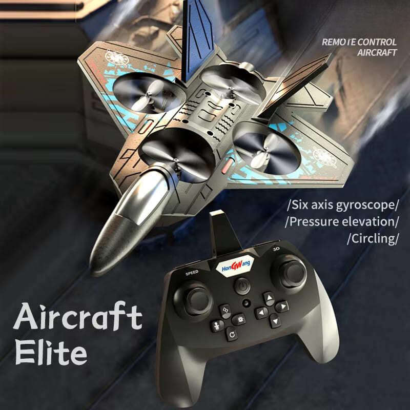 New Remote Control Aircraft 2.4G Fighter Gravity Sensor Helicopter Glider with Light EPP Foam Fighter Fixed Wing Quadcopter Boys Children Gift Toy