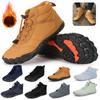 Plush Winter Boots Shoes for Men Women Waterproof Snow Boots Barefoot Warm Fur Shoes Anti Slip Big Size Trekking Hiking Shoes