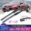 Дворник для Toyota Camry 50 XV50 2012~2017 2016 2015 2014 2013 XV 50 Передний стеклоочиститель Лобовое стекло Дворники Автомобильные аксессуары
