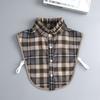 Women Detachable Plaid Shirt Design Fake Collar False Blouse Clothing Accessories