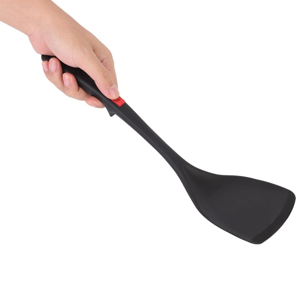 Silicone Silicone Spatula Black Long Handle Spatula Practical Kitchen Spatula Baking