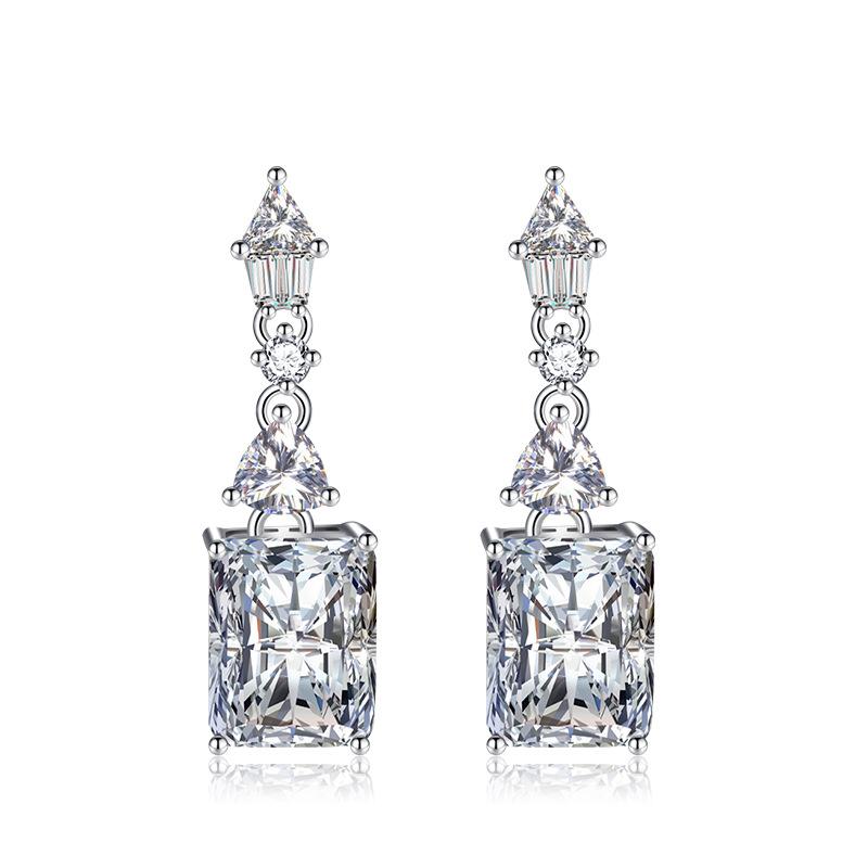 POMOiii Роскошные женские цветные серьги с розовым бриллиантом и драгоценными камнями, подарок на свадьбу, помолвку и вечеринку