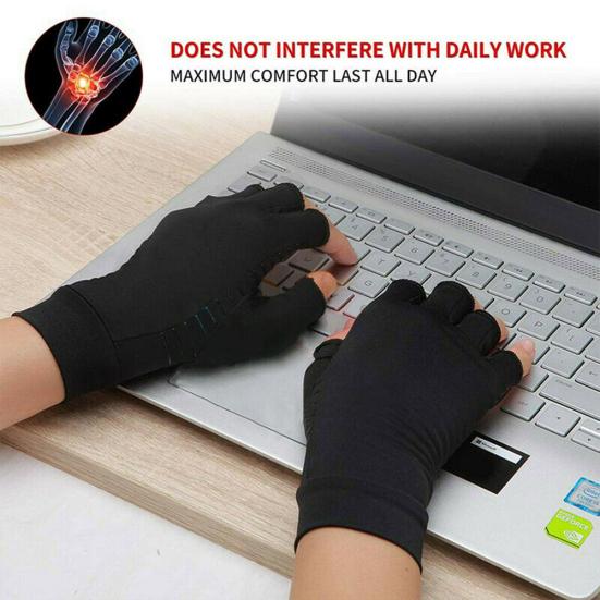 1 пара компрессионных перчаток для поддержки пальцев, облегчения боли в суставах, лечения артрита