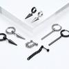 (4-piece Set) Best Value 02 Drop Chain Long Men's and Women's Piercing Earrings P0336_0840_0987_1126