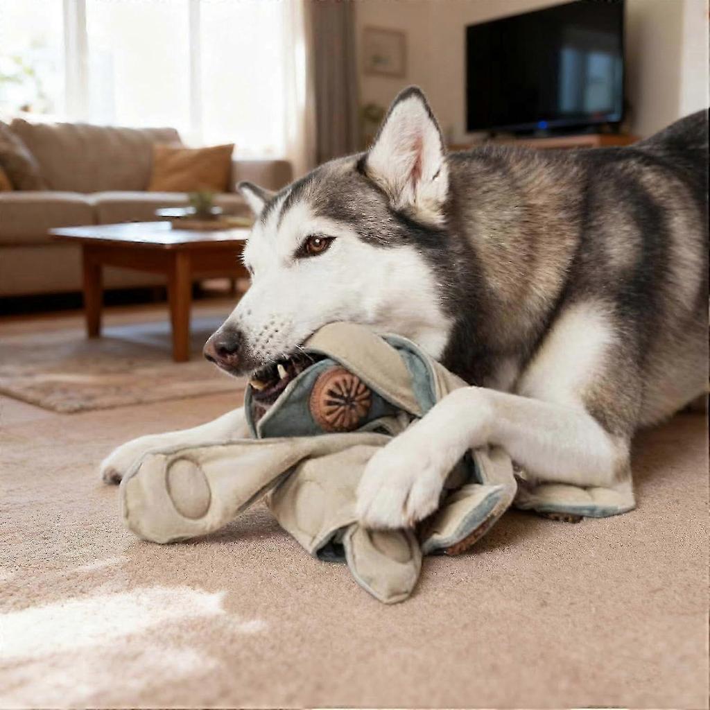 The Dog Toy That Outsmarts Boredom, Indestructible Dog Chew Teething Toys, Keep Them Busy, Squeaky No Stuffing Pet Supplies for Small Medium Large Bre