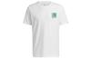 Adidas T Shirts Men's White Crew Neck Moderate Straight Fit HB5485