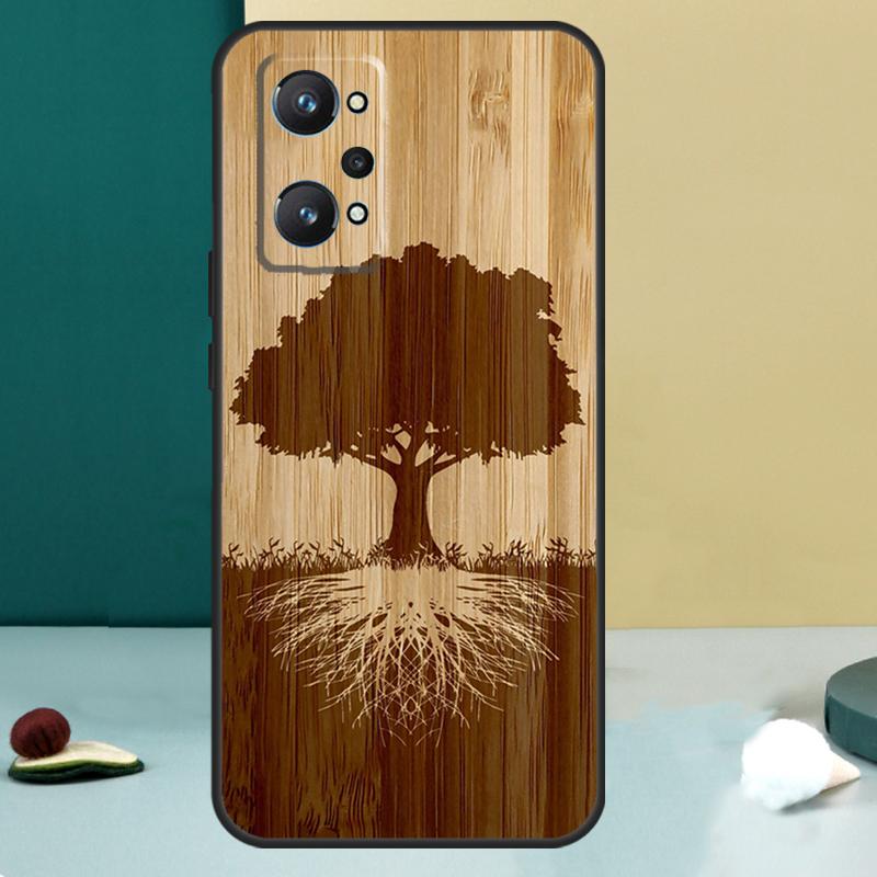 Дерево Цветок Бамбук Дерево Для Realme 11 10 12 13 14 Pro Plus GT 7 6 5 Pro GT 6T C67 C61 C53 C51 C21Y C25S C75 C55 Чехол