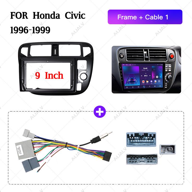 9-дюймовая Android-панель для магнитолы Honda Civic 1996-1999 годов выпуска (праворульный).