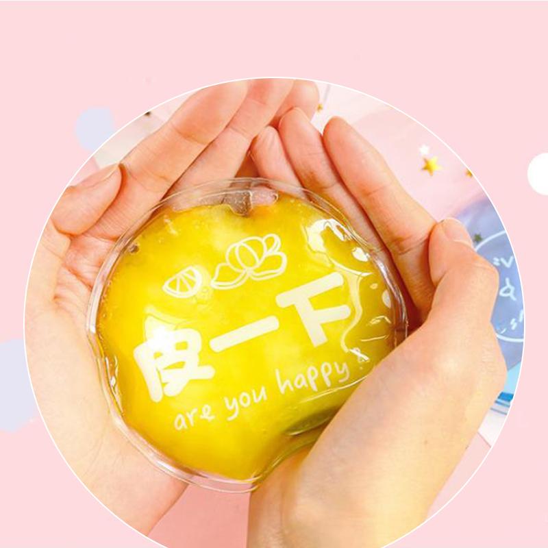 1 шт., зимняя многоразовая гелевая грелка для рук, милое слово с принтом, мгновенный нагревательный пакет, теплее