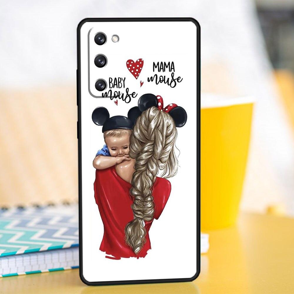 Телефон Funda женщина девочка Супер мама ребенок для Samsung Galaxy S20 FE 2022 S10e S7 S8 S21 Plus S9 S10 S22 Ultra 5G Shell
