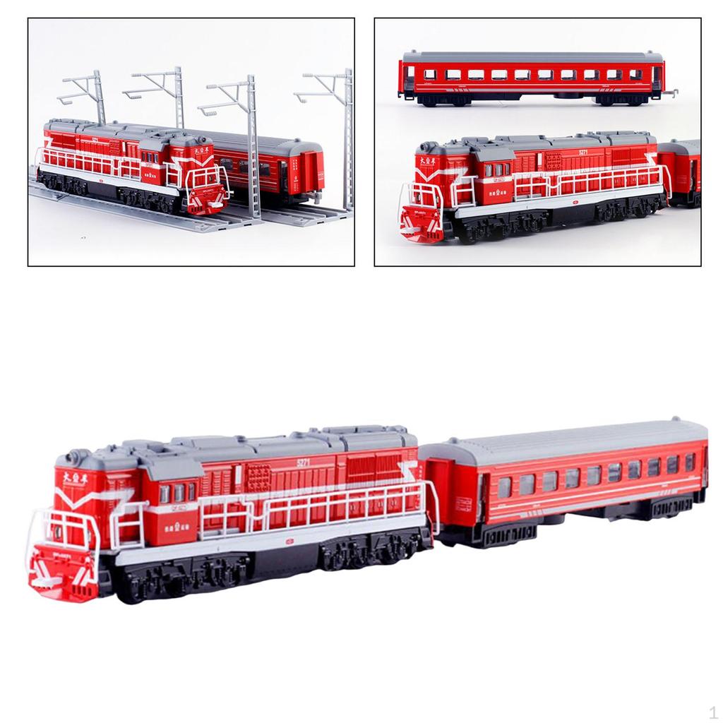Alloy Simulation Classical Train Set Transport Passenger Toy Presents Souvenir Ornament