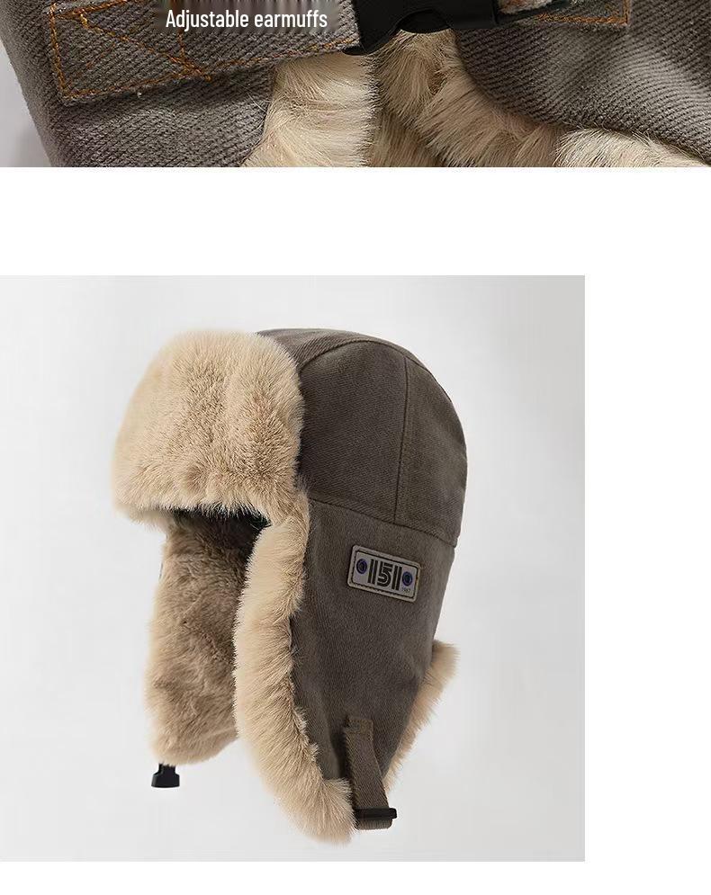Унисекс Зимняя Утепленная Ветрозащитная Шапка-Ушанка с Плюшем