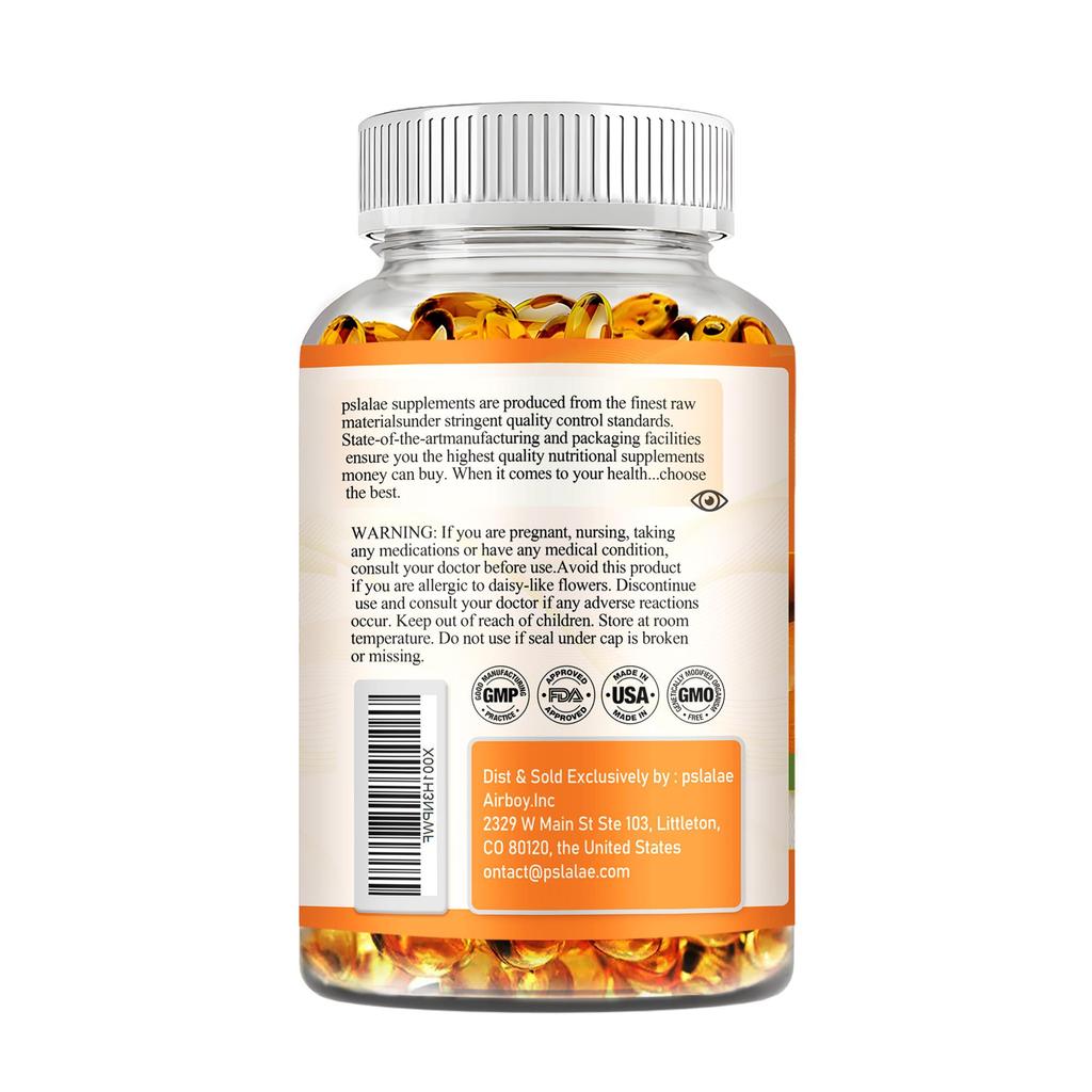 Lutein 40mg capsules, an eye-protecting vitamin supplement, supports eye health and relieves eye fatigue, 120 capsules.