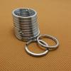 10 Pcs Metal Key Holder Split Rings Unisex Keyring Keychain Keyfob Accessories
