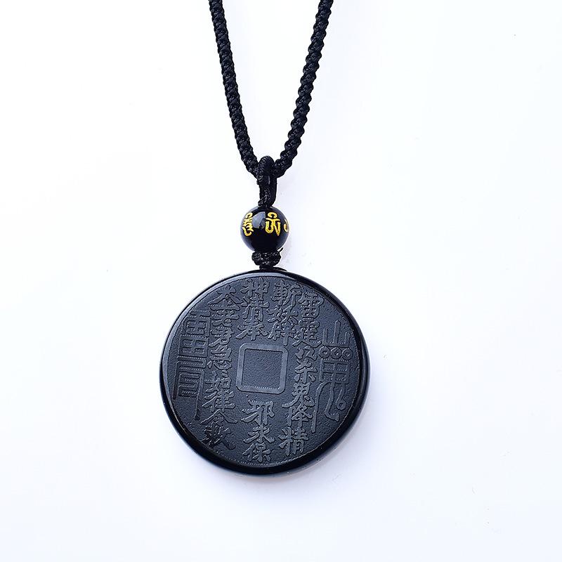 Натуральный Обсидиан Горный Призрак Подвеска Брелок Шарм Камень Украшение