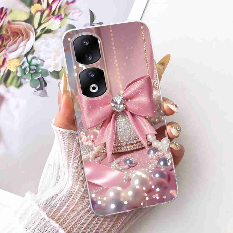 For Honor 90 Pro 5G 6.78" Case Fashion Painted Butterfly Silicone TPU Back Cover For Honor 90Pro 90 PRO 5G REP-AN00 Phone Cases