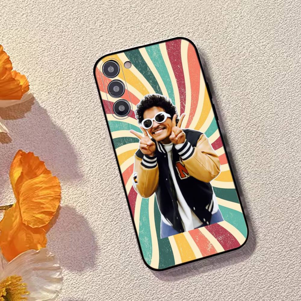 Чехол для телефона Singer Bruno M-Mars Черный Силиконовый Мягкий Для Samsung Galaxy A73,A72,A71,A70,A53,A52,A51