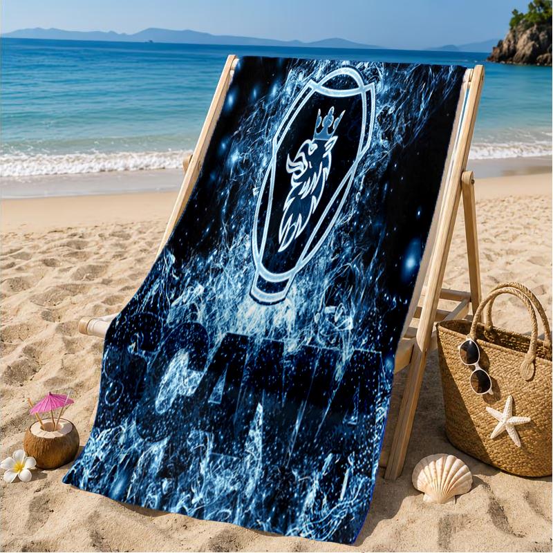 Sca-nia Lion's Strength Beach Towel, Microfiber Beach Towel, Perfect For Pool, Beach, Travel, Home Decor Beach Party Fan gifts