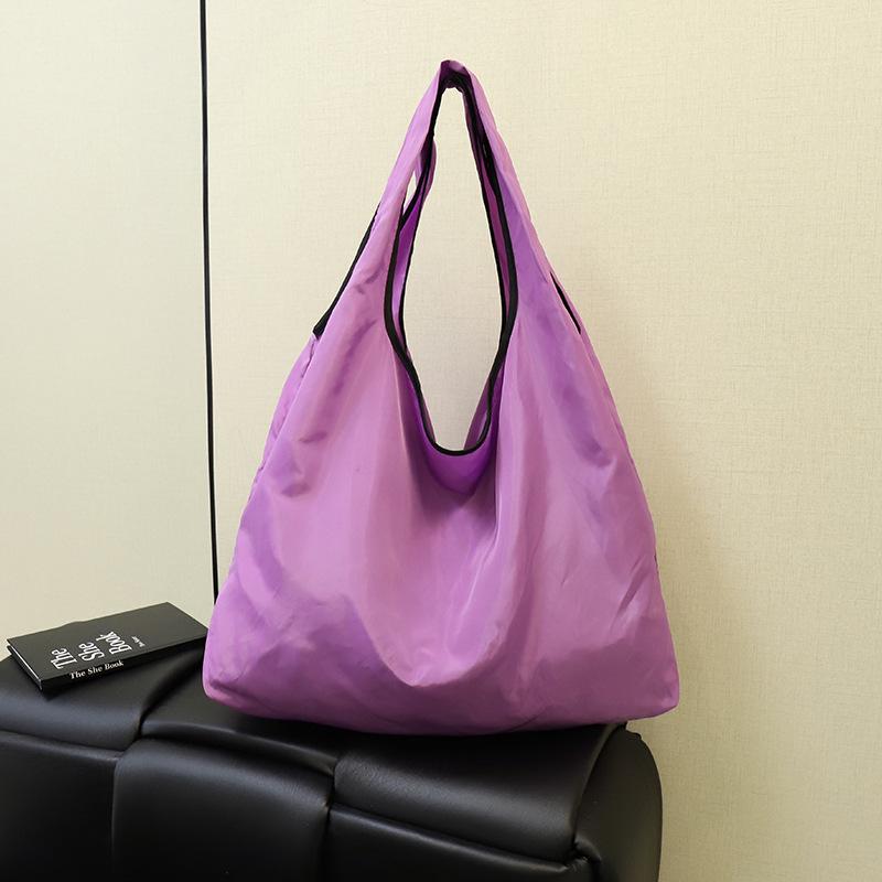 Складная большая сумка-тоут U-образной формы из водонепроницаемого полиэстера для покупок