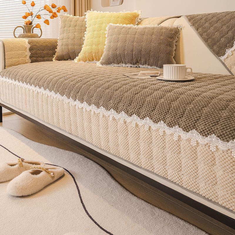 Подушка для дивана осень и зима, новый зимний плюшевый чехол для дивана, высококачественный подлокотник, защитный корпус