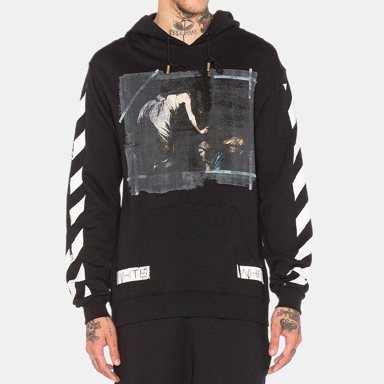 Off-White Caravaggio Hooded Sweatshirt Black Men's OMBB003S160030061088