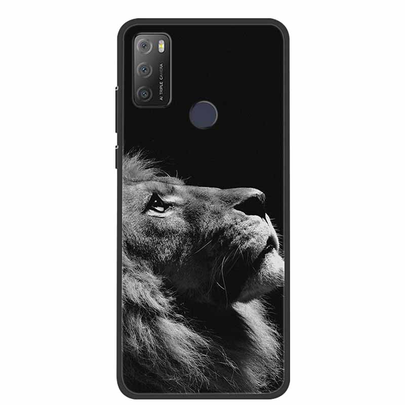 Для Alcatel 1S 2021 чехол роскошный силиконовый мягкий чехол из ТПУ для телефона Alcatel 1S 2020 противоударный милый бампер из ТПУ Fundas Coque