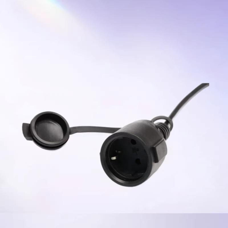European Standard 3-Pin Extension Cord with Waterproof Cover, 3*1.5mm², Multiple Specs.