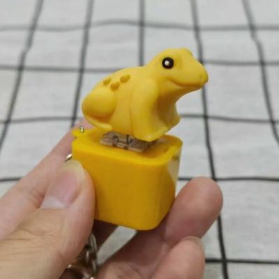 Игрушка-антистресс Yousheng Лягушка Квакающая Брелок-фиджет Перезаряжаемый Кликер-лягушка с Реалистичными Звуками Портативная Игрушка для Снятия Стресса