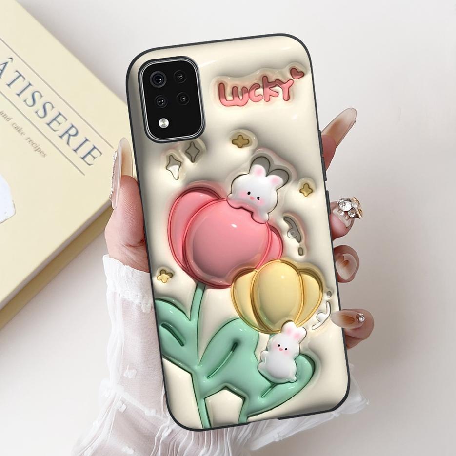 Чехол для LG K42 Чехол для LG K52 LM-K520 Милый Мультяшный Кролик Мягкий Силиконовый Чехол для Телефона Для LG K62 K 42 52 LGK42 LGK52 Задняя Крышка Сумки