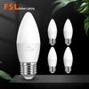 LED Candle Bulb with E14/E27 Base - Super Bright Energy-Saving Crystal Chandelier Bulb with Pointed Drag Tail Design