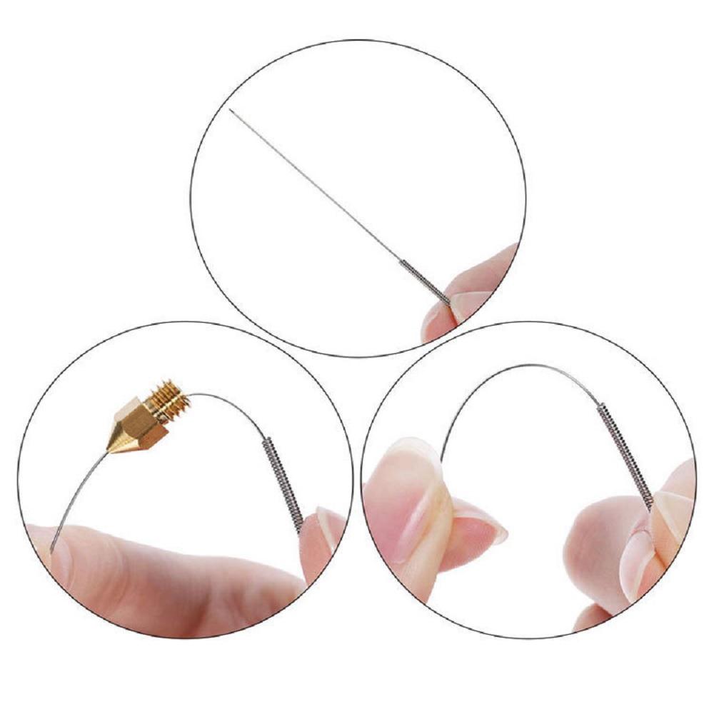 19 шт., 0,4 мм, набор инструментов для чистки сопла экструдера для 3D-принтера, иглы для CR-10 Ender