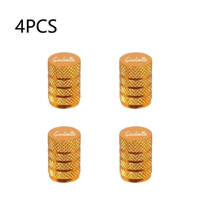 SVMHZ1 For Alfa Romeo Giulietta Accessories Car Wheel Tire Valve Caps Tyre Stem Covers Airdust Waterproof