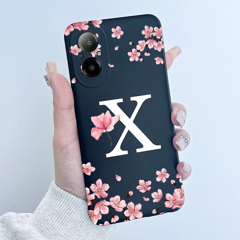 Чехол Для Realme C67 4G Цветы Буквы Рисунок Мягкий ТПУ Тонкий Силиконовый Задняя Крышка Телефона Для OPPO Realme C 67 Защита Funda