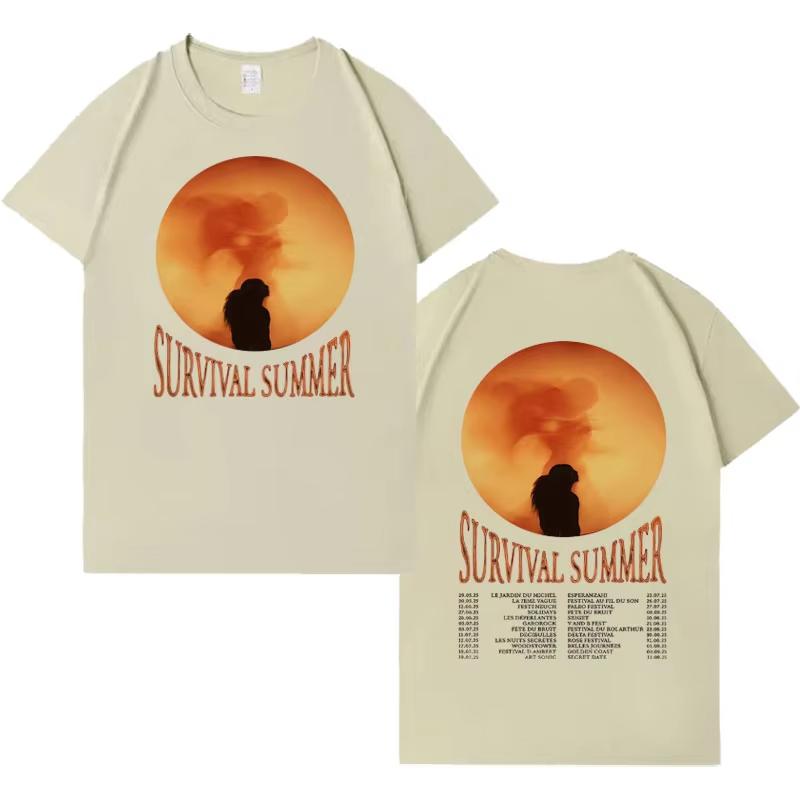 Singer Riles 2026 Fashion Album Tour Short Sleeve T Shirts Men High Quality Pop Cotton Sports Cozy Streetwear Hip Hop Tshirt