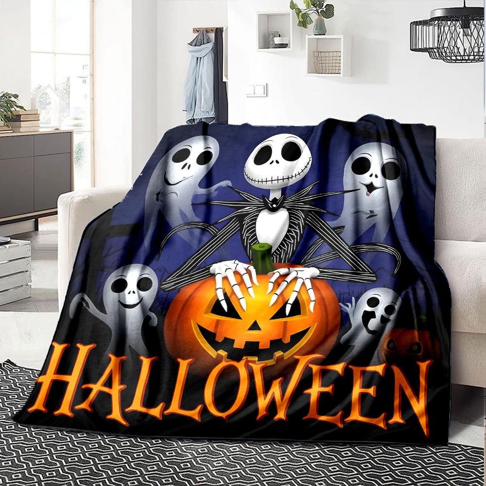 1pc Jack Christmas4 Blanket, Gift, for Men and Women, Soft Blanket, Good for Sofa Bed Couch Travel, Lightweight Flannel Blanket