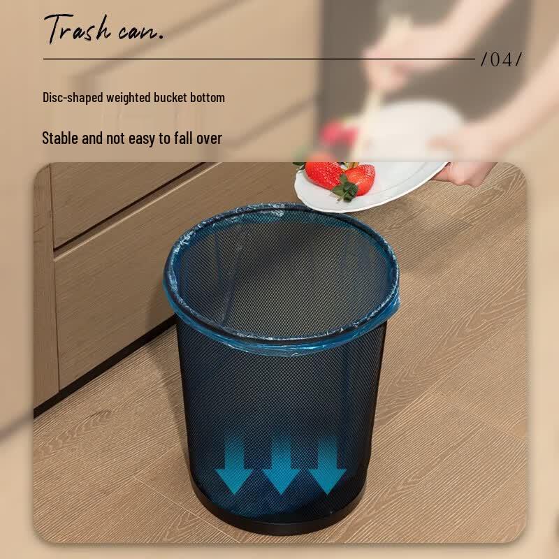 Deli Open-Top Metal Wire Mesh Trash Can