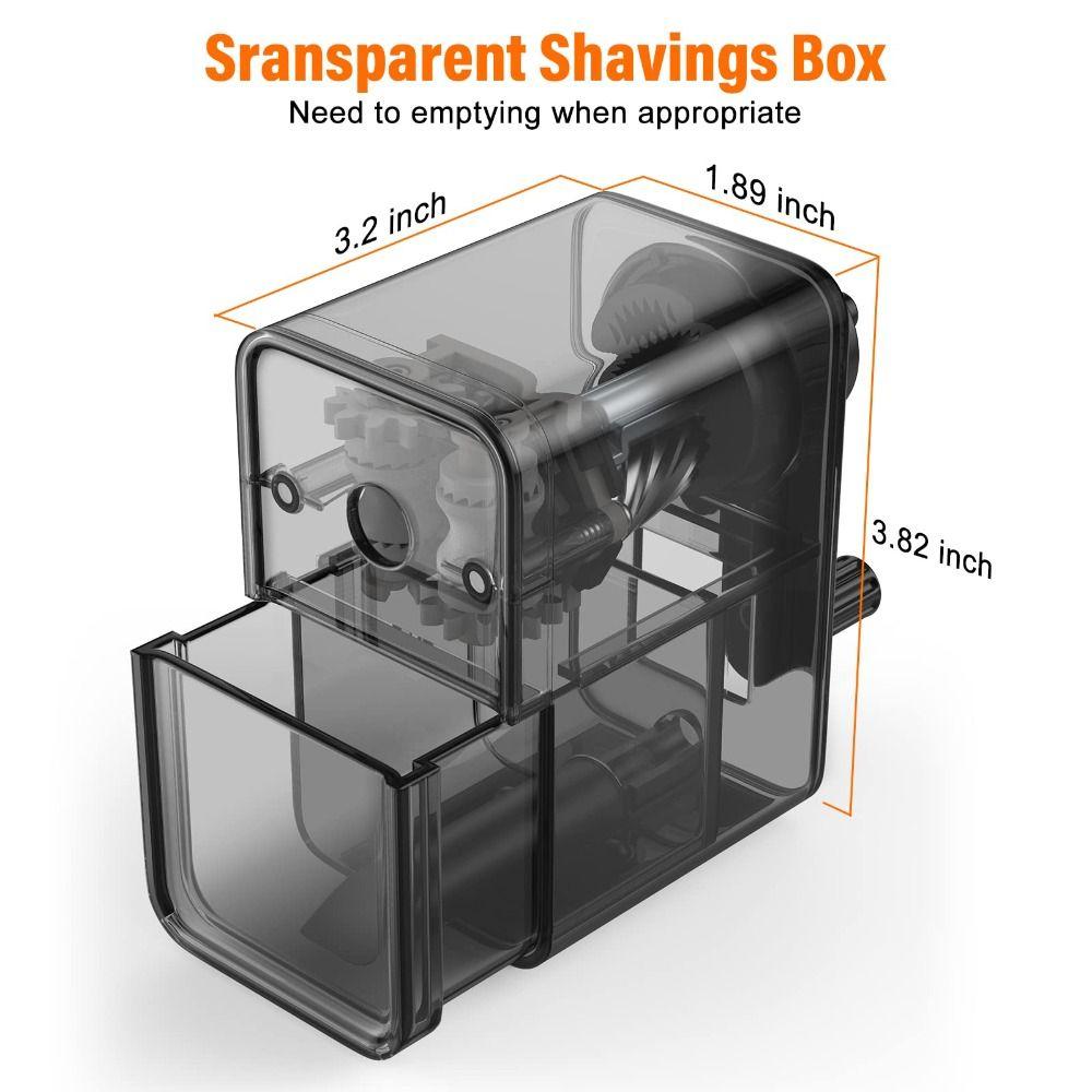 Малошумная точилка для карандашей, 1 шт., ручная точилка для карандашей, обновленная домашняя