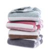 2PCS Bath Towel Striped Pattern Thickened Absorbent Towel Set Soft Face Towel for Home Bathroom Spa Quick Drying Microfiber